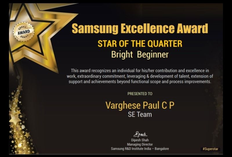 Samsung Award